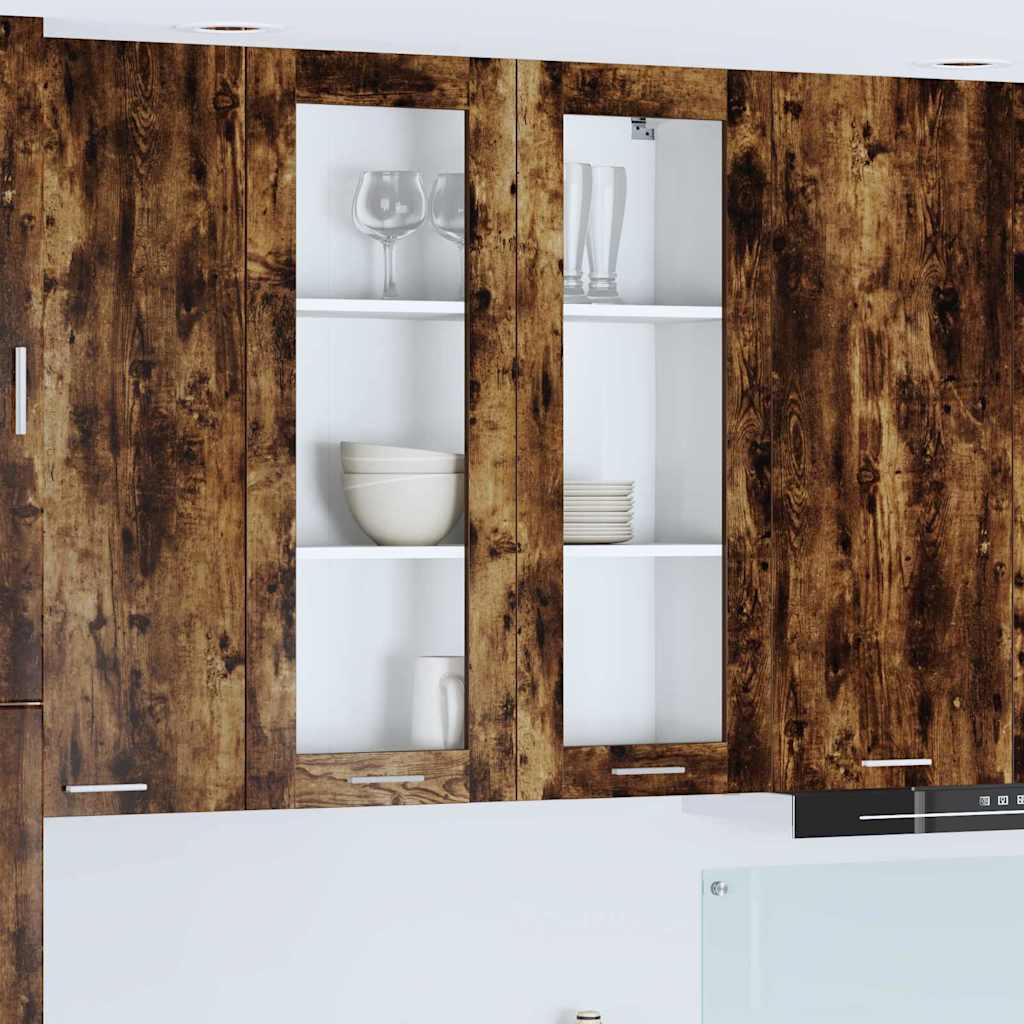 Hængeskab Riga Røget eg 80 x 31 x 100 cm Konstrueret træ