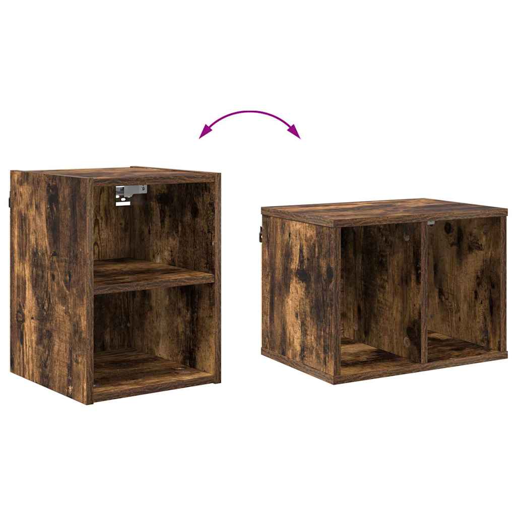 Hængeskab Riga Røget eg 30 x 29,5 x 40 cm Konstrueret træ