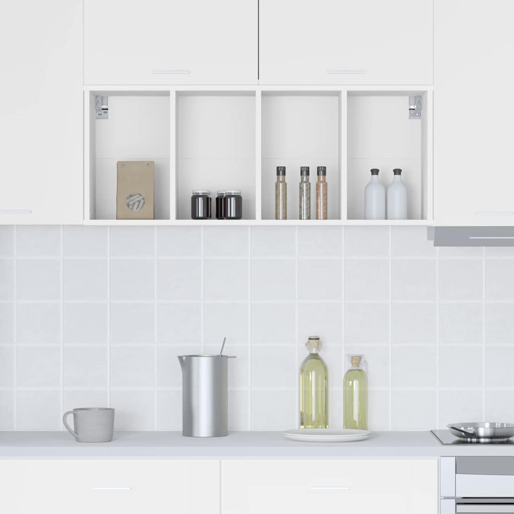 Hængeskab Riga Hvid 40 x 29,5 x 100 cm Konstrueret træ