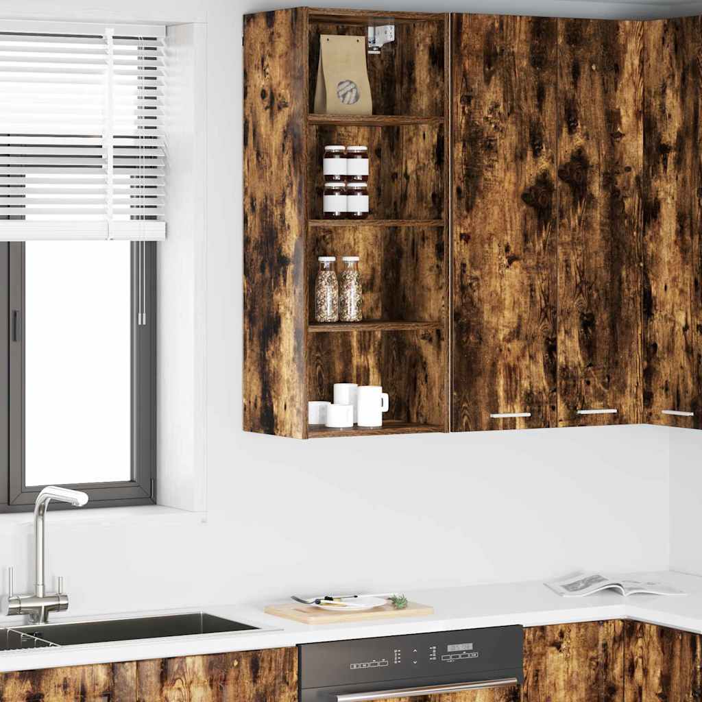 Hængeskab Riga Røget eg 40 x 29,5 x 100 cm Konstrueret træ