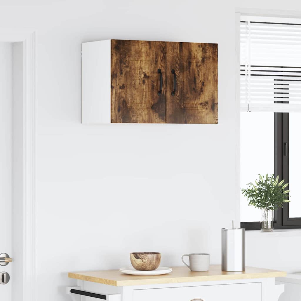 Køkkenskab 2 pcs Røget eg 30 x 31 x 40 cm Konstrueret træ