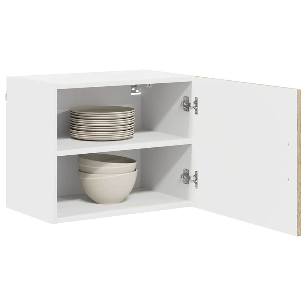 Køkkenskab 2 pcs Sonoma eg 50 x 31 x 40 cm Konstrueret træ