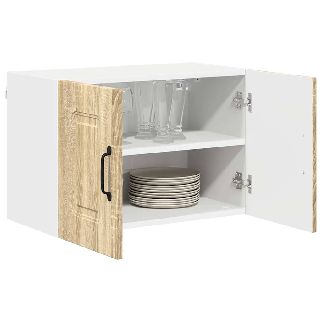 Køkkenskab 2 pcs Sonoma eg 60 x 31 x 40 cm Konstrueret træ