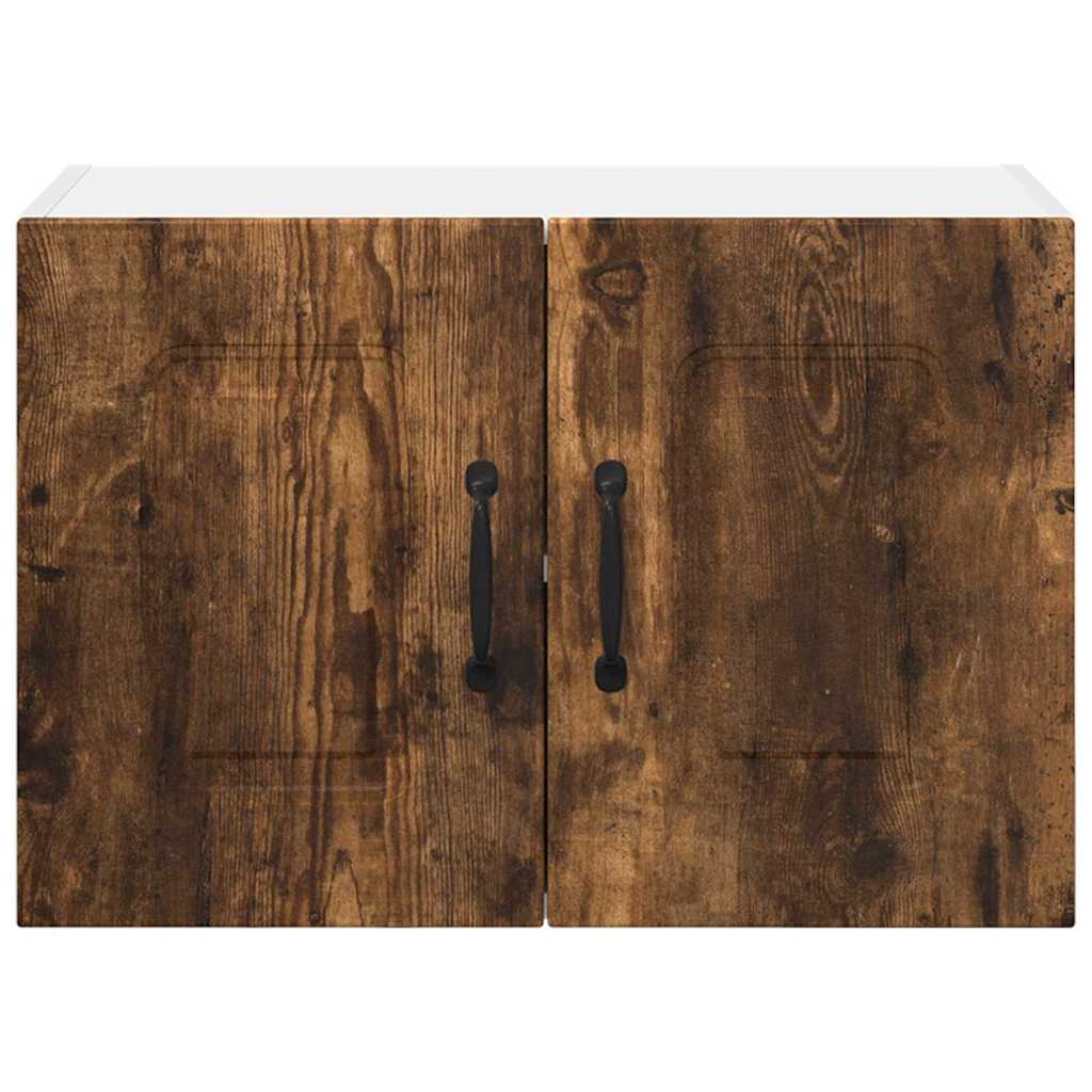 Køkkenskab 2 pcs Røget eg 60 x 31 x 40 cm Konstrueret træ