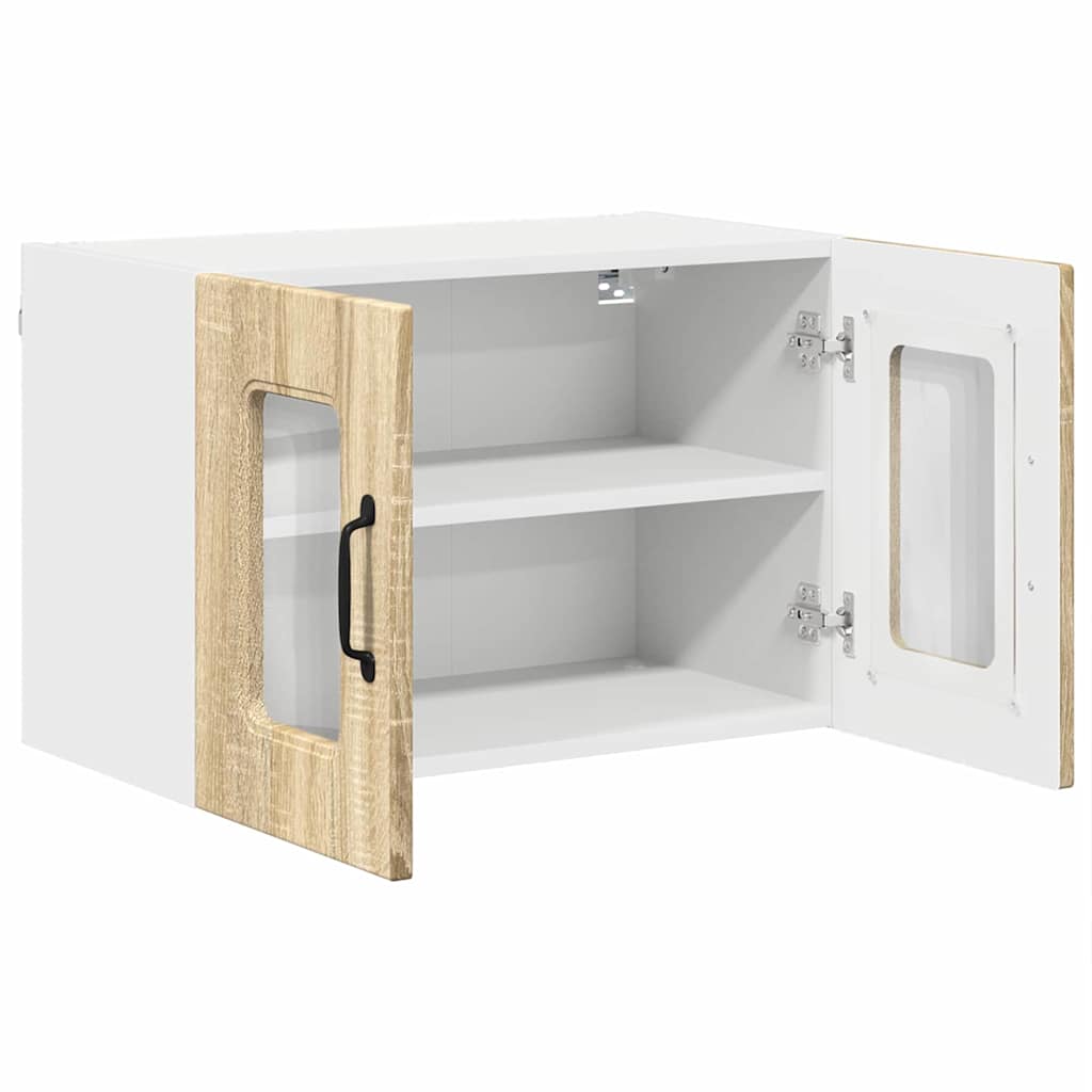 Køkkenskab 2 pcs Sonoma eg 60 x 31 x 40 cm Konstrueret træ