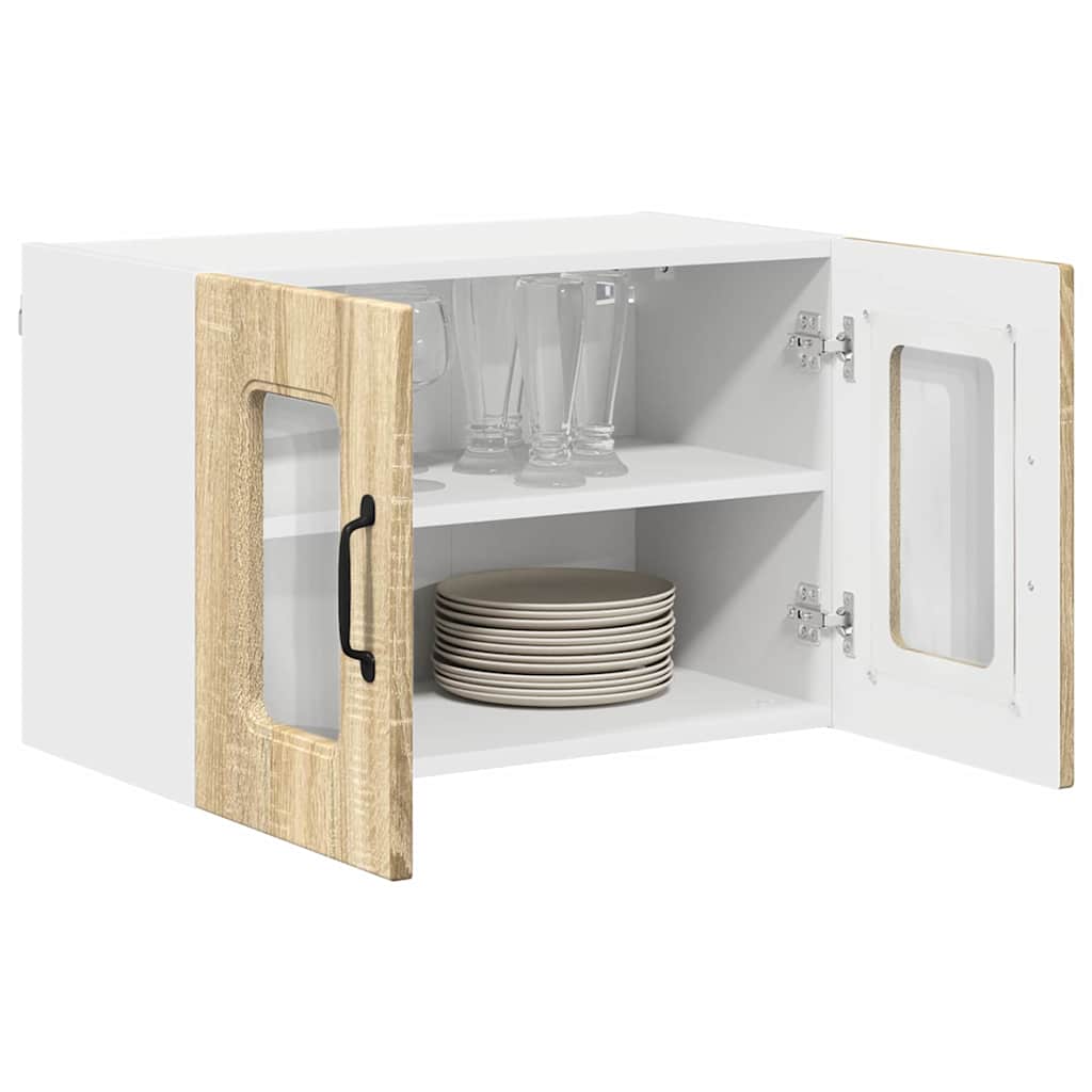 Køkkenskab 2 pcs Sonoma eg 60 x 31 x 40 cm Konstrueret træ