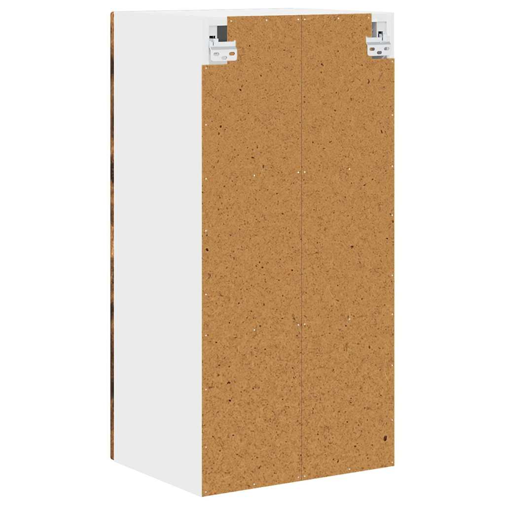 Køkkenskab 2 pcs Røget eg 40 x 31 x 80 cm Konstrueret træ