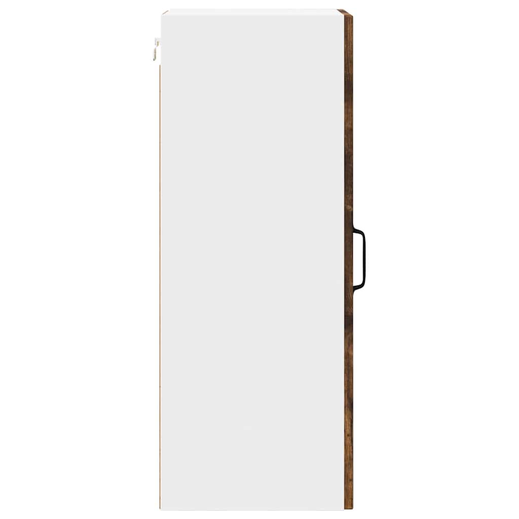 Køkkenskab 2 pcs Røget eg 30 x 31 x 80 cm Konstrueret træ