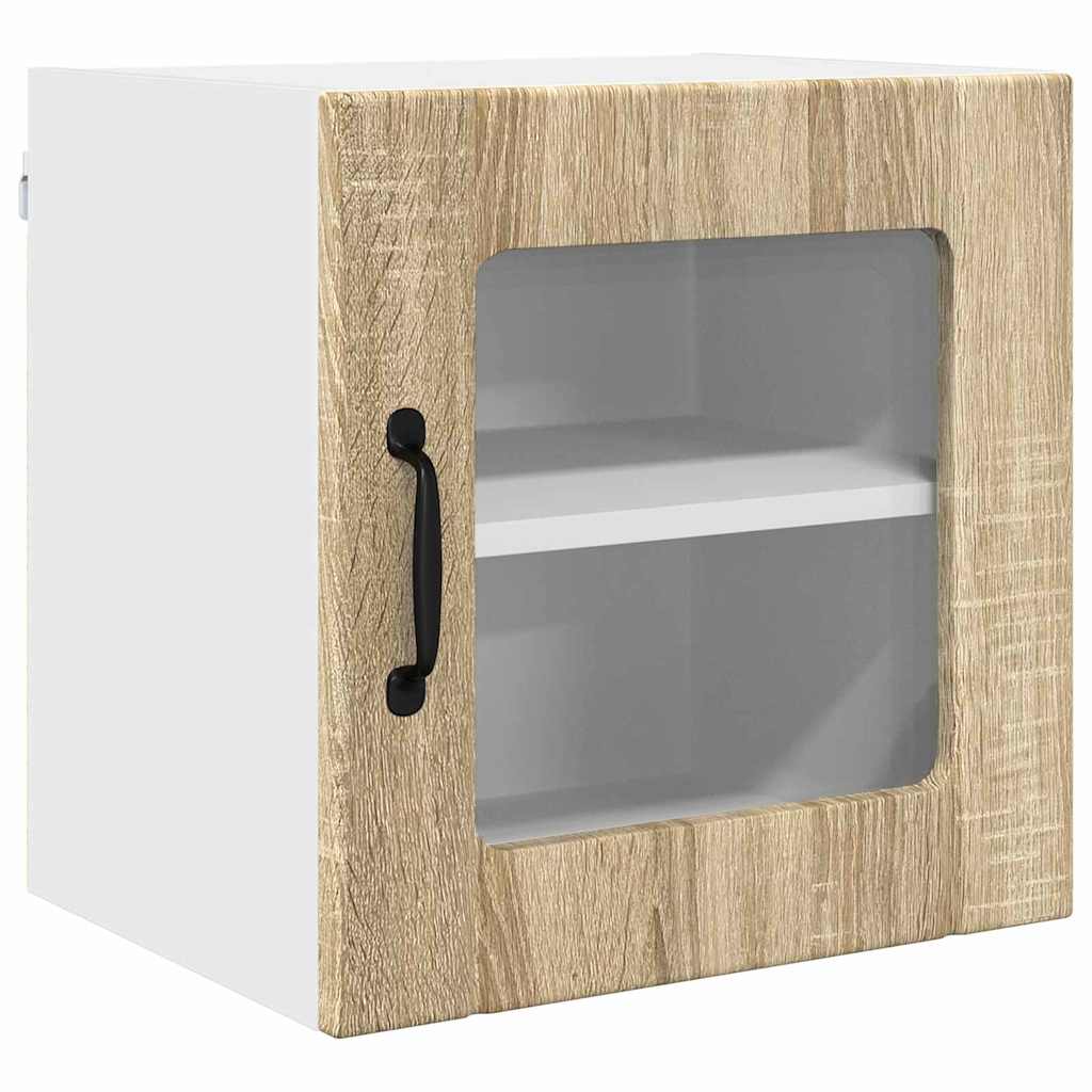 Køkkenskab 2 pcs Sonoma eg 40 x 31 x 40 cm Konstrueret træ