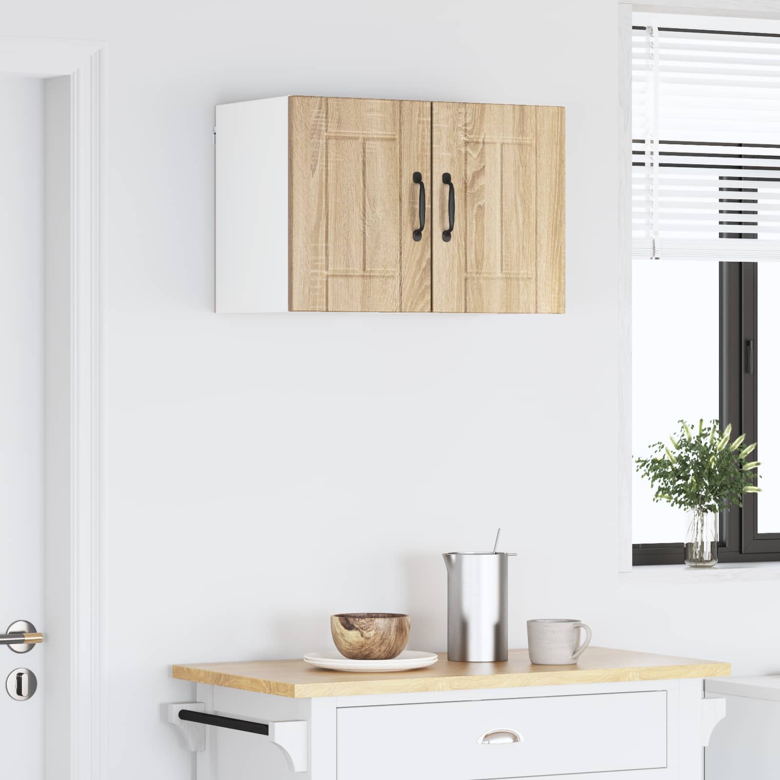 Køkkenskab 2 pcs Sonoma eg 30 x 31 x 40 cm Konstrueret træ