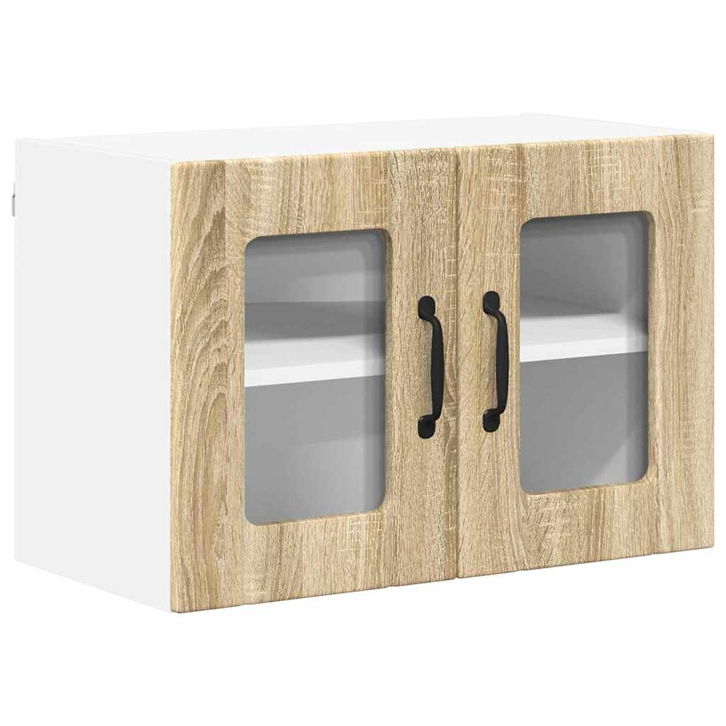 Køkkenskab 2 pcs Sonoma eg 60 x 31 x 40 cm Konstrueret træ