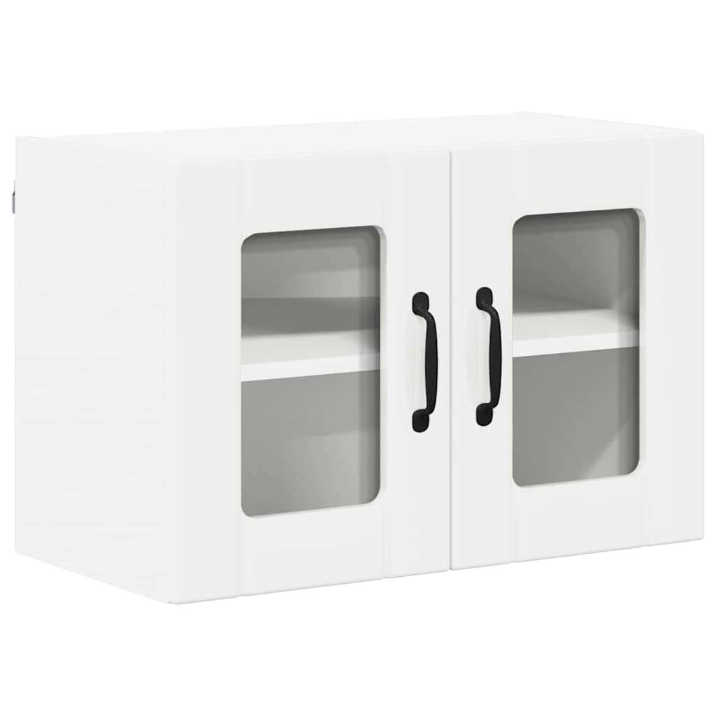 Køkkenskab 2 pcs Høj gloss hvid 60 x 31 x 40 cm Konstrueret træ