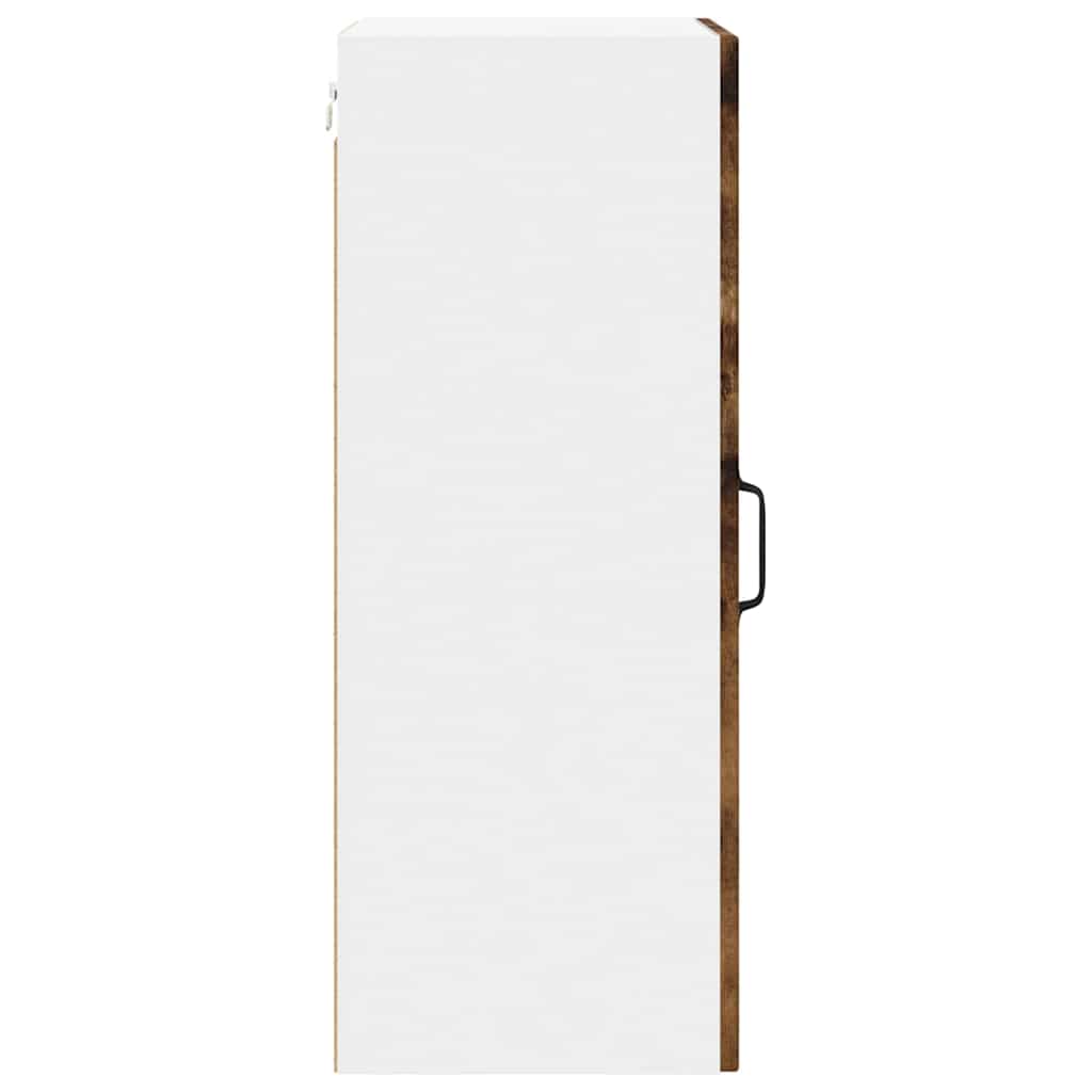 Køkkenskab 2 pcs Røget eg 40 x 31 x 80 cm Konstrueret træ