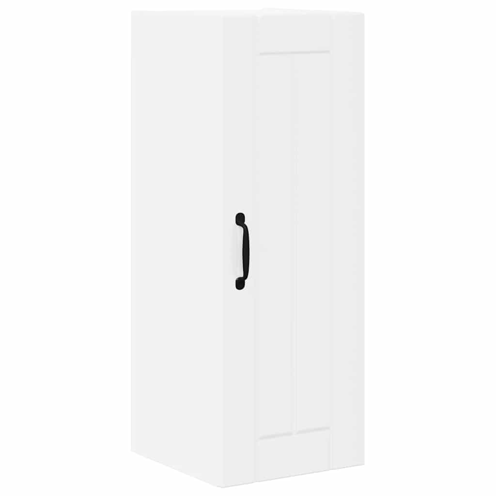 Køkkenskab 2 pcs Høj gloss hvid 30 x 31 x 80 cm Konstrueret træ