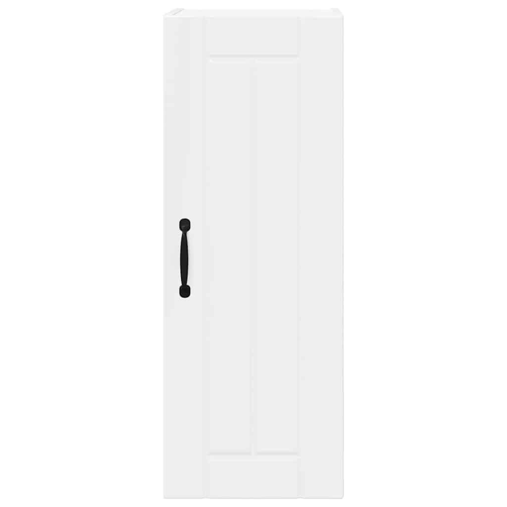 Køkkenskab 2 pcs Høj gloss hvid 30 x 31 x 80 cm Konstrueret træ