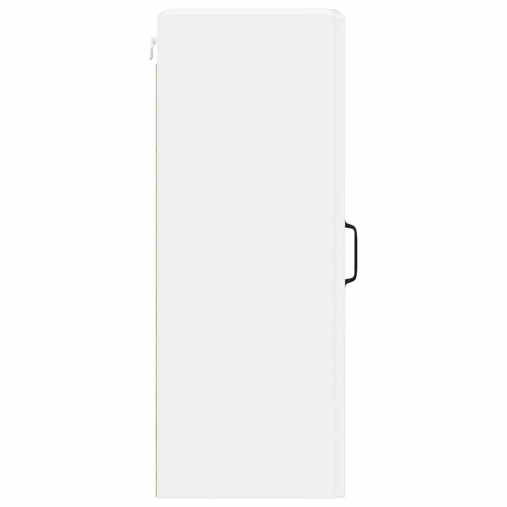 Køkkenskab 2 pcs Høj gloss hvid 30 x 31 x 80 cm Konstrueret træ