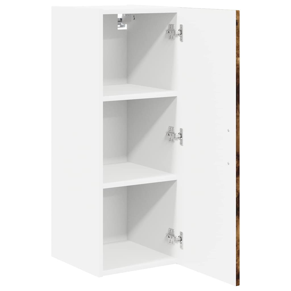 Køkkenskab 2 pcs Røget eg 30 x 31 x 80 cm Konstrueret træ