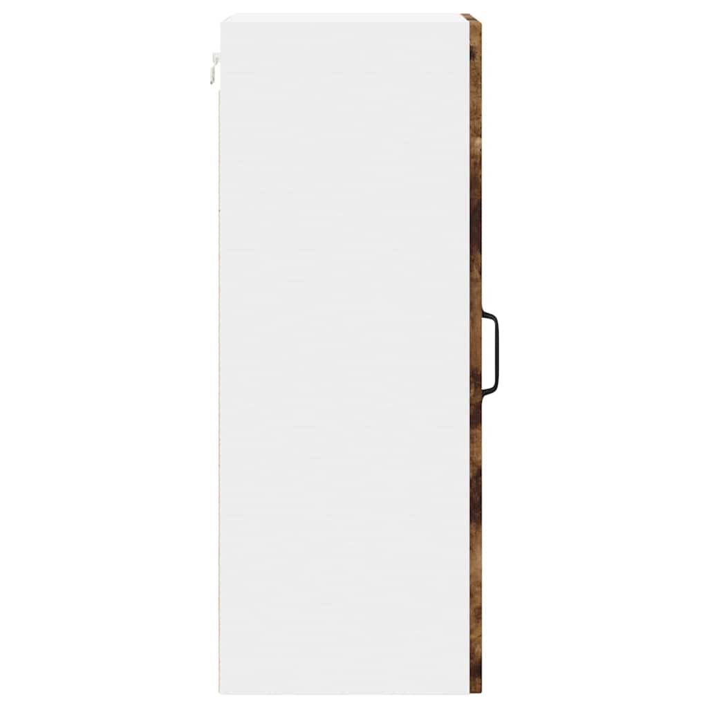 Køkkenskab 2 pcs Røget eg 30 x 31 x 80 cm Konstrueret træ