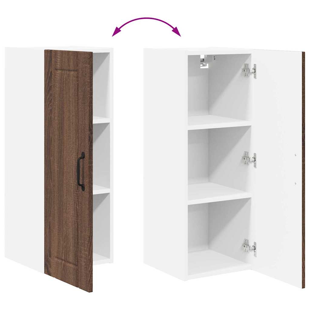 Køkkenskab Brun eg 30 x 31 x 80 cm Konstrueret træ