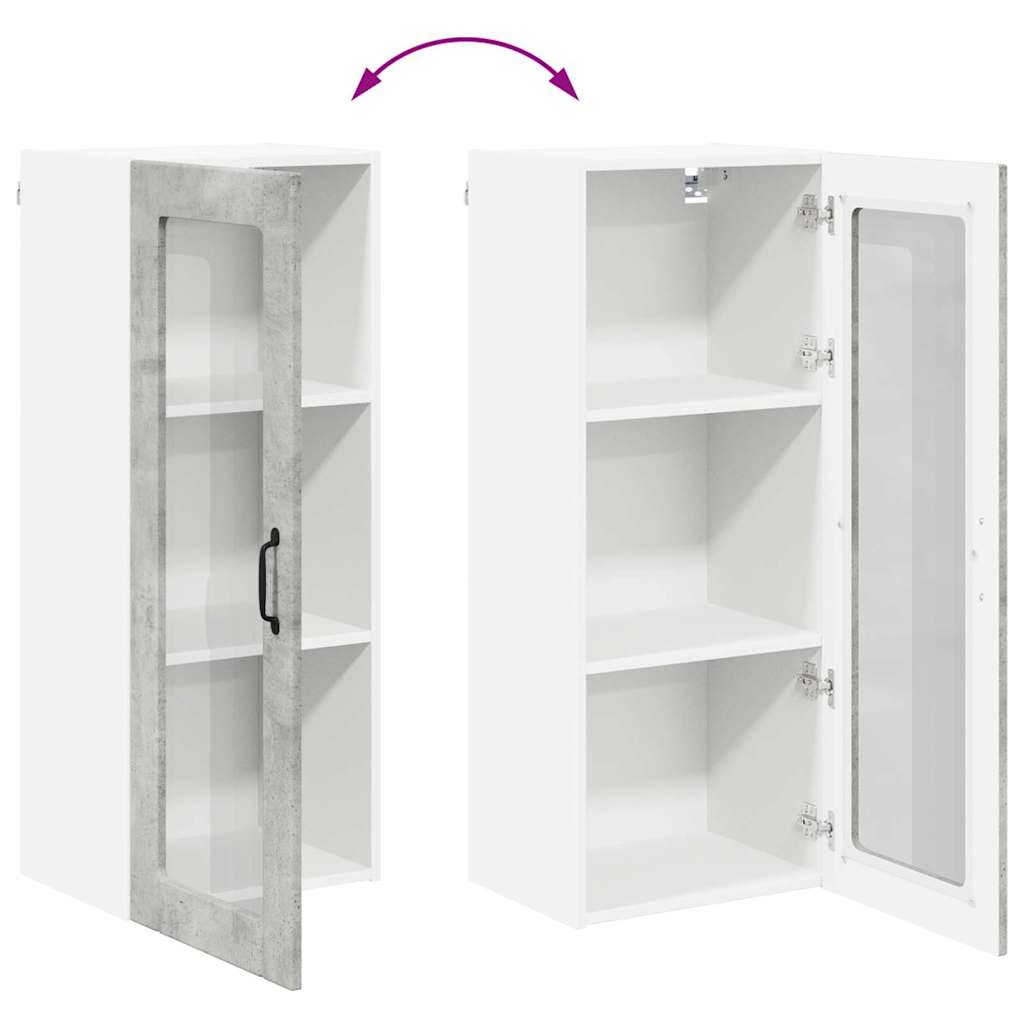 Køkkenskab Beton Grå 40 x 31 x 100 cm Konstrueret træ