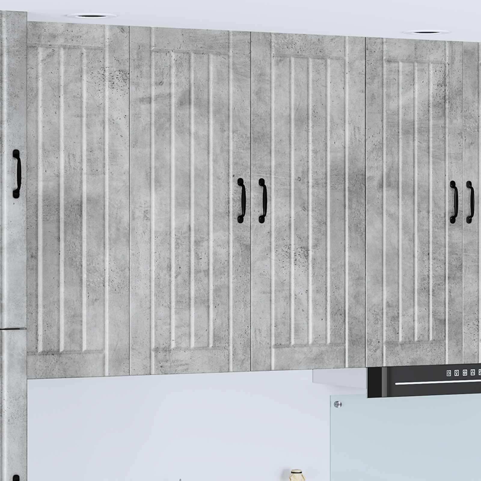 Køkkenskab Beton Grå 80 x 31 x 100 cm Konstrueret træ