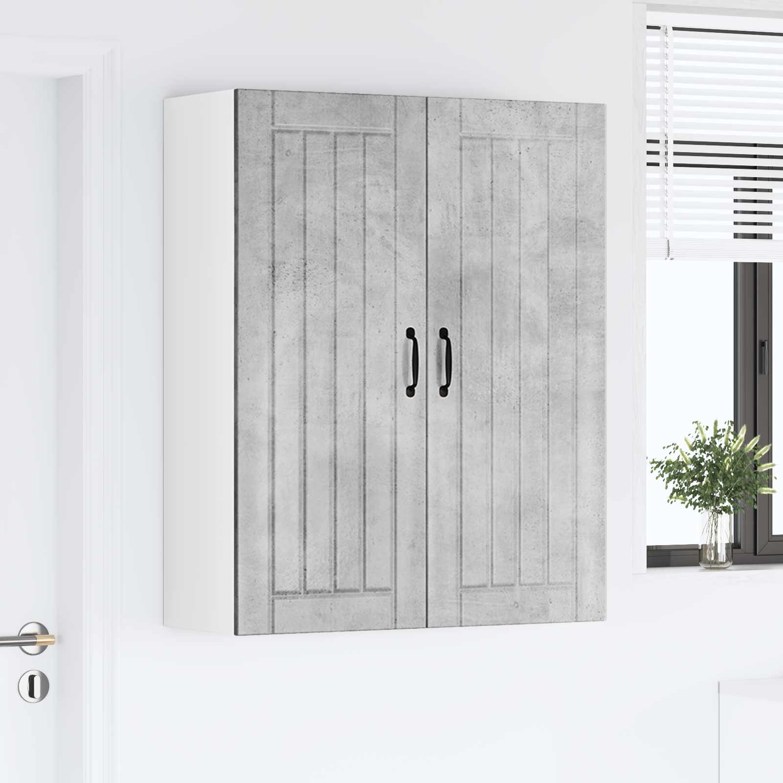 Køkkenskab Beton Grå 80 x 31 x 100 cm Konstrueret træ