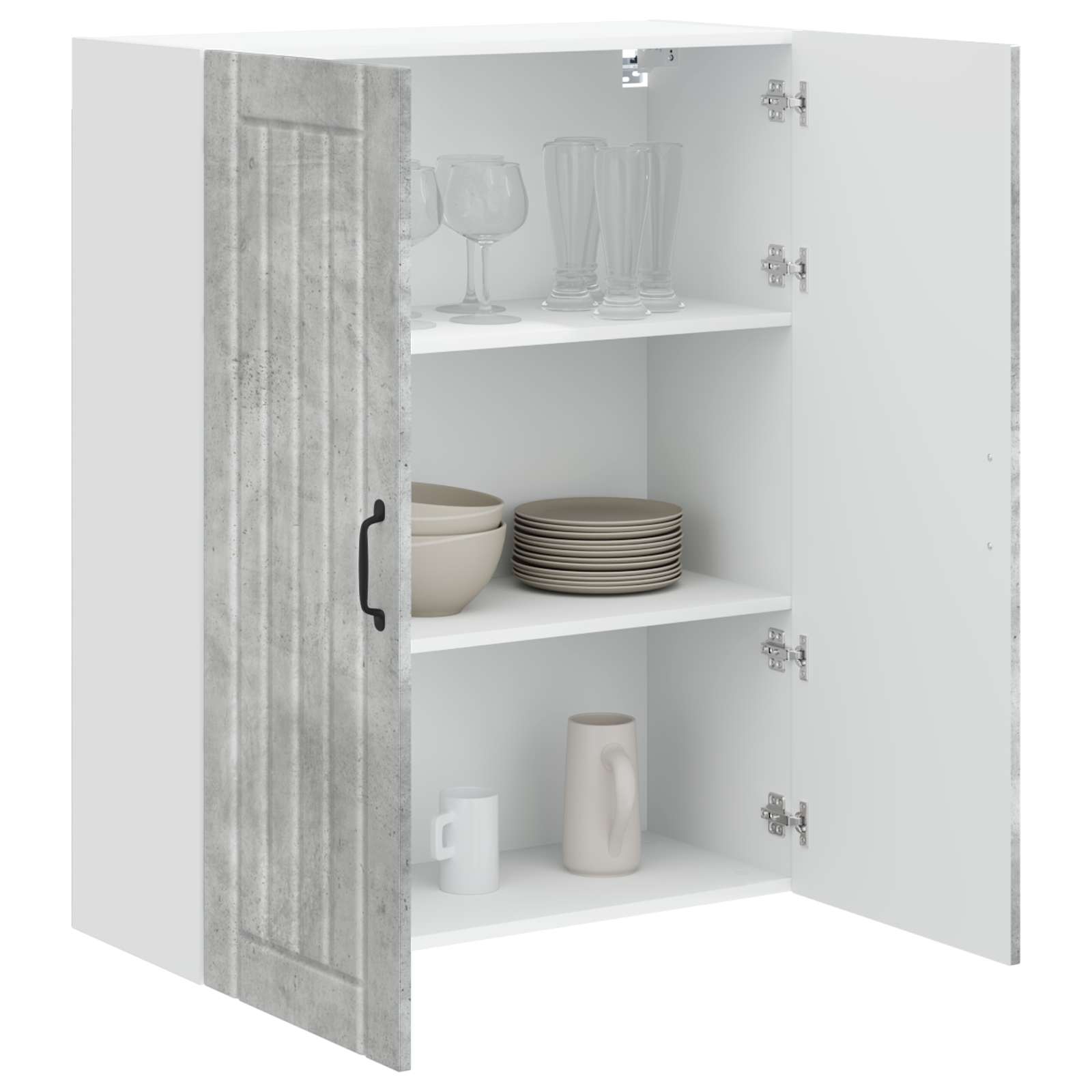 Køkkenskab Beton Grå 80 x 31 x 100 cm Konstrueret træ