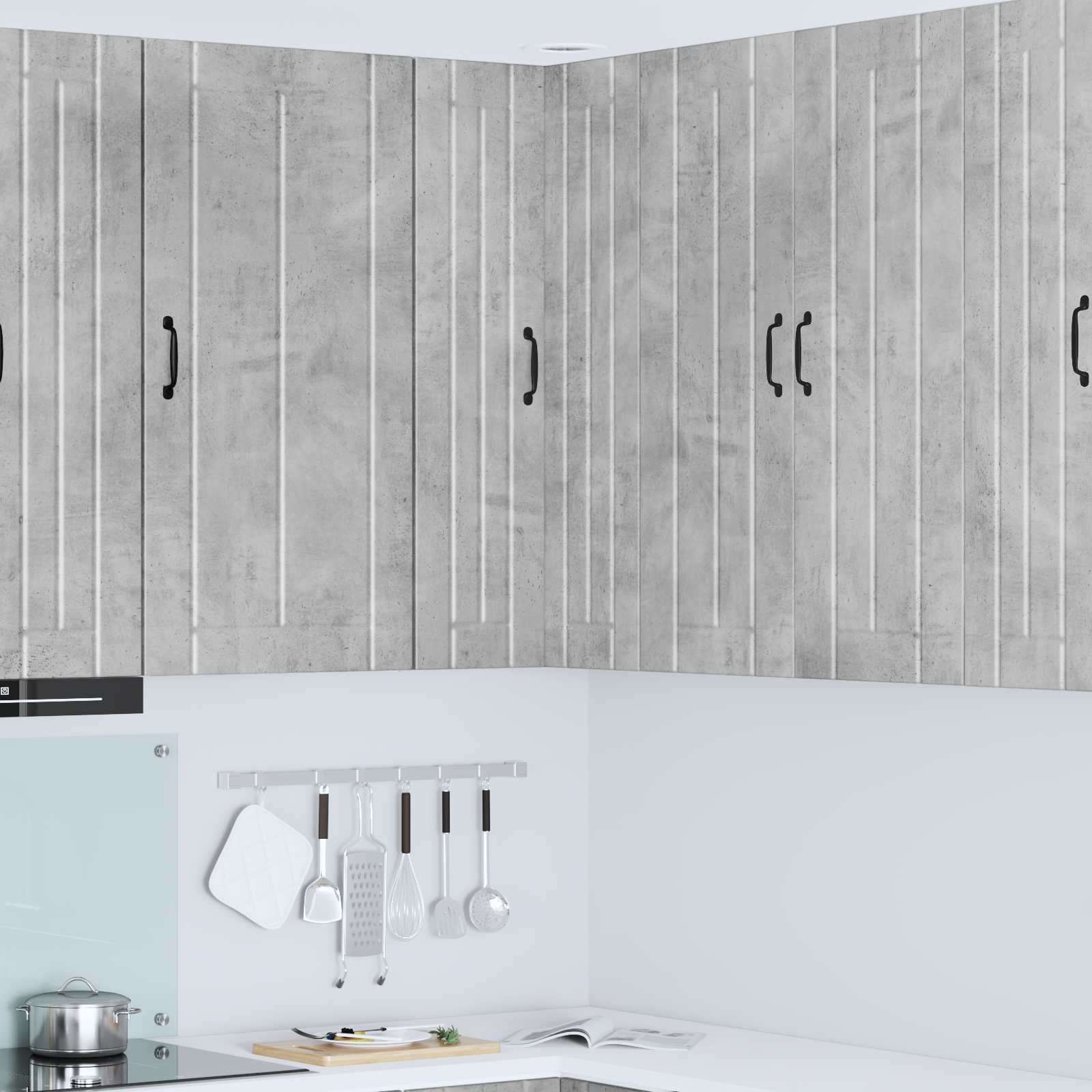 Køkkenskab Beton Grå 57 x 57 x 100 cm Konstrueret træ