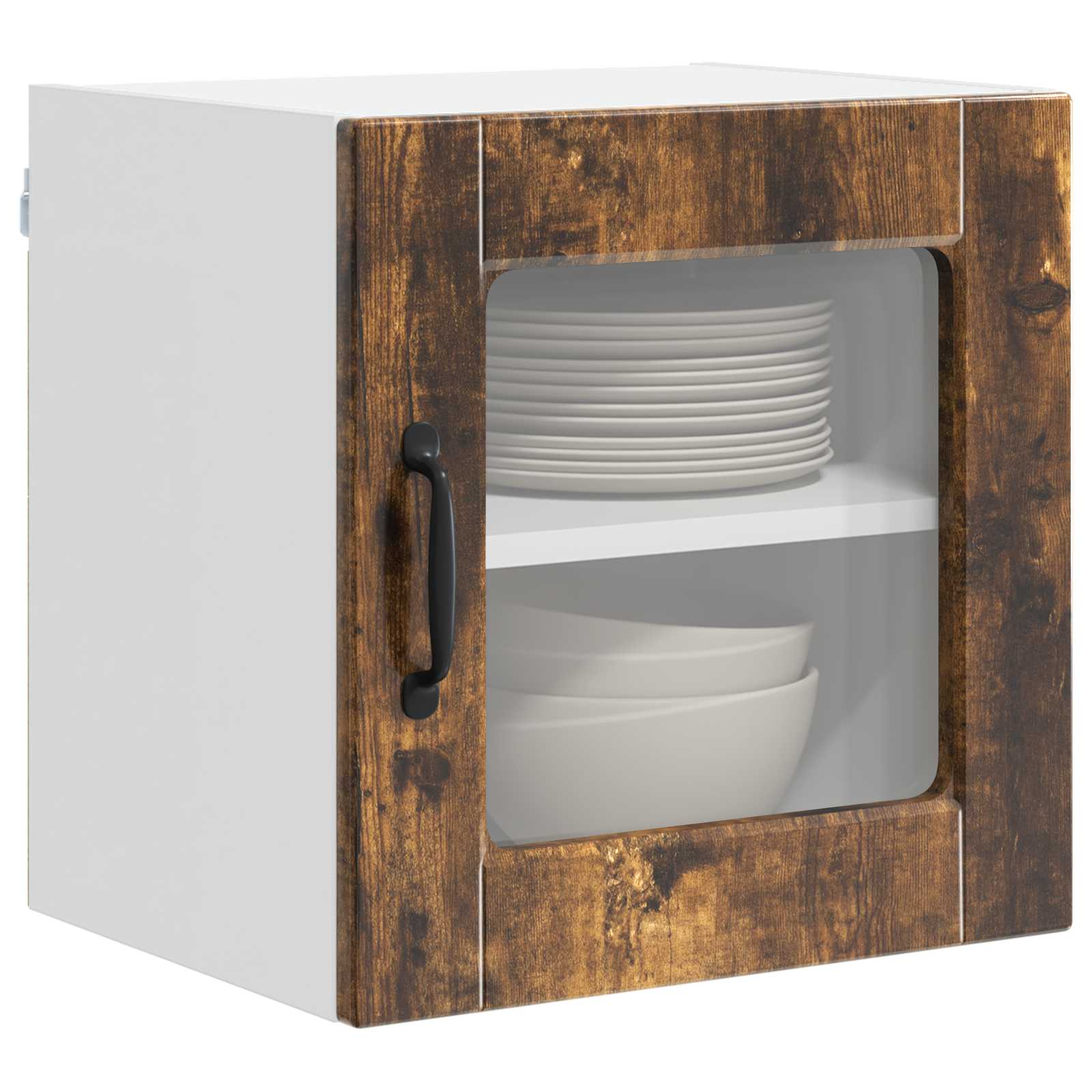 Køkkenskab 2 pcs Røget eg 40 x 31 x 40 cm Konstrueret træ