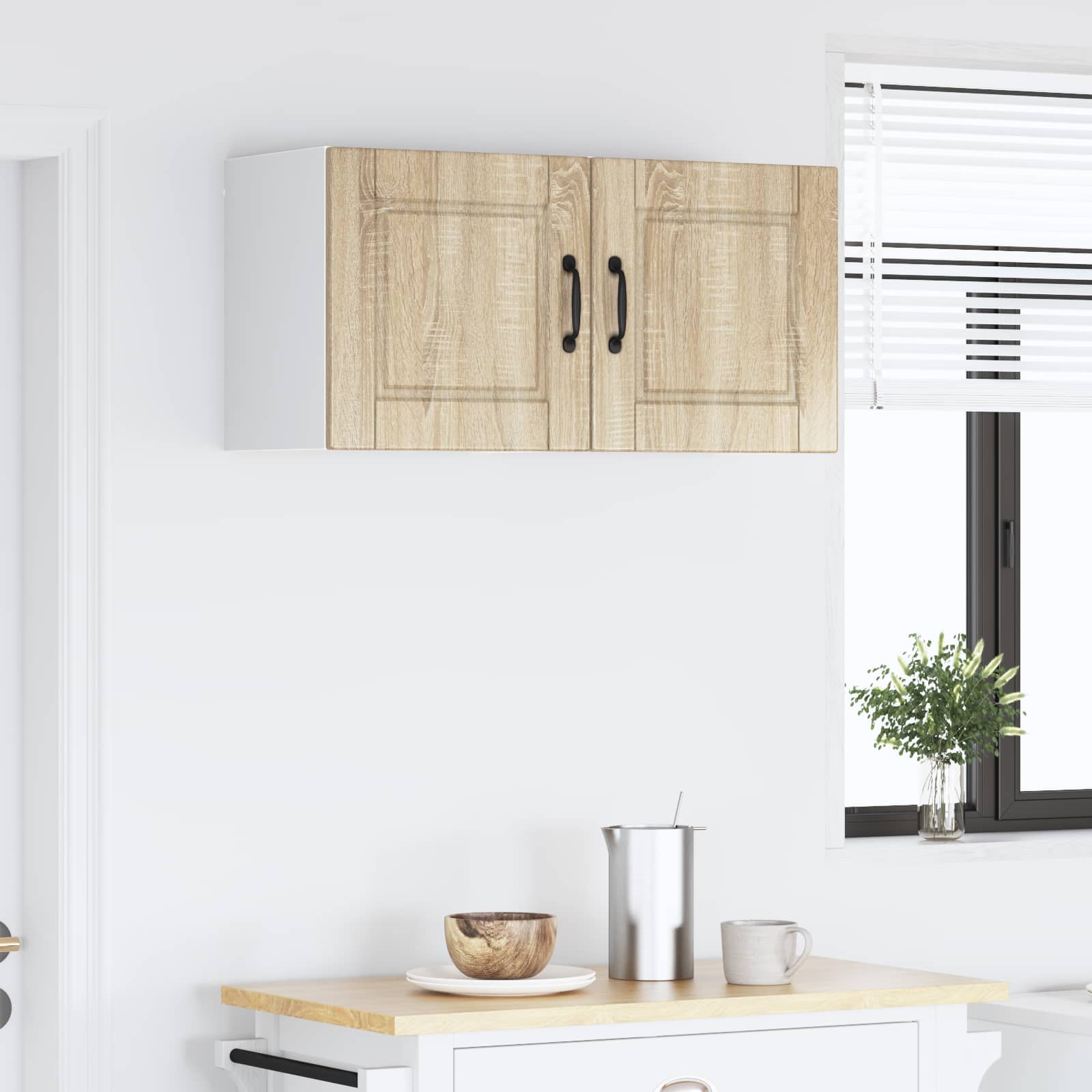 Køkkenskab 2 pcs Sonoma eg 40 x 31 x 40 cm Konstrueret træ