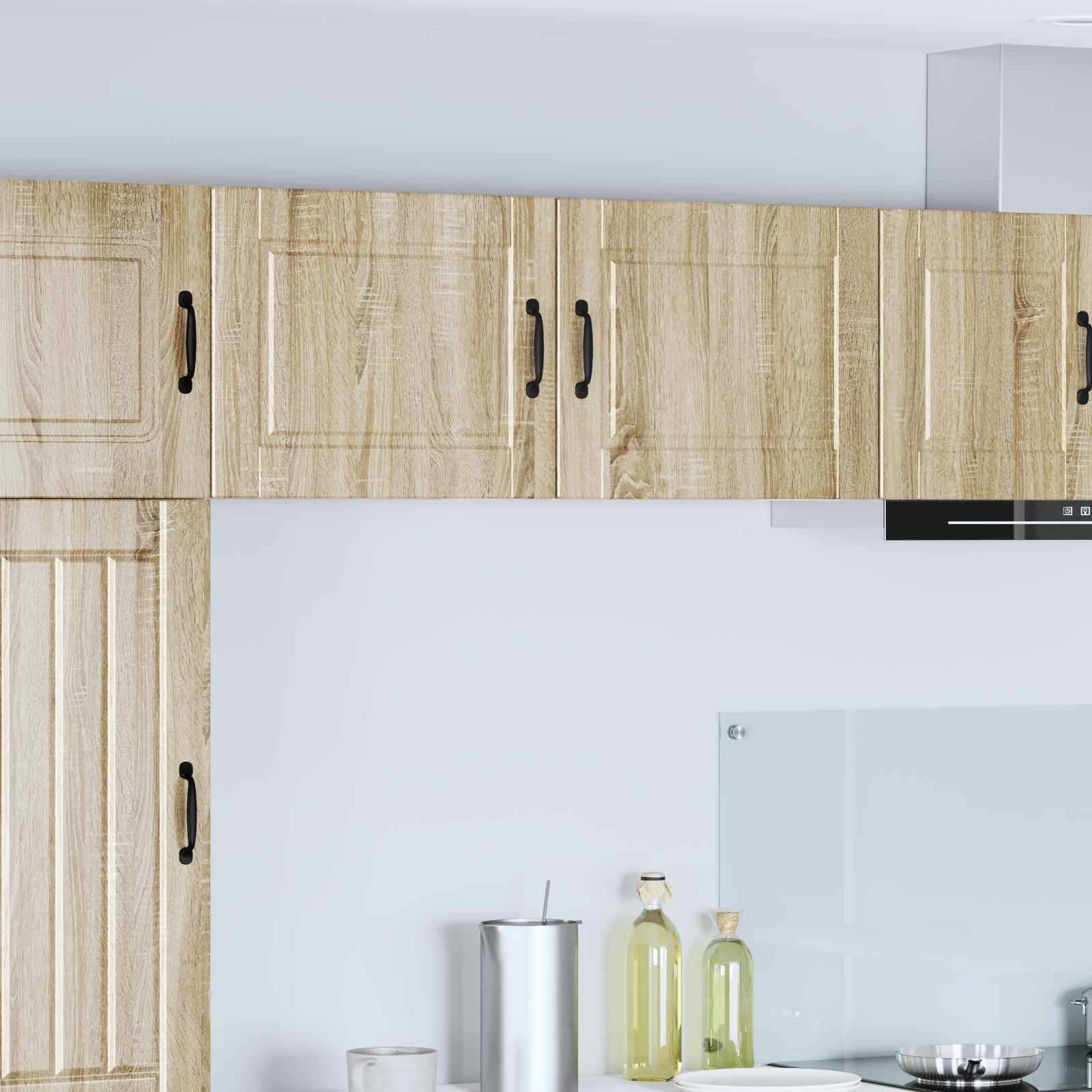 Køkkenskab 2 pcs Sonoma eg 50 x 31 x 40 cm Konstrueret træ