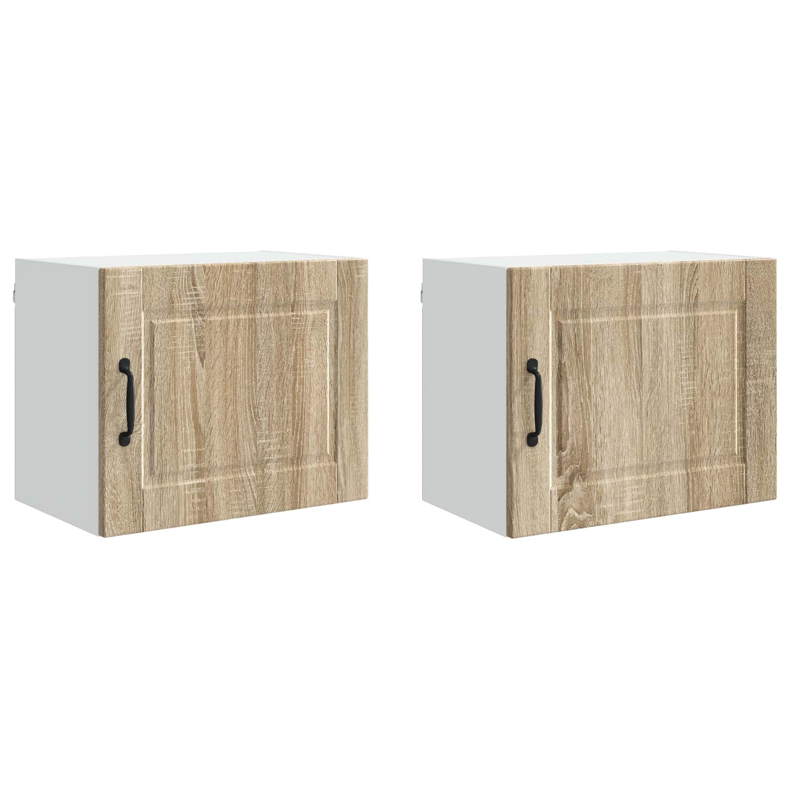 Køkkenskab 2 pcs Sonoma eg 50 x 31 x 40 cm Konstrueret træ