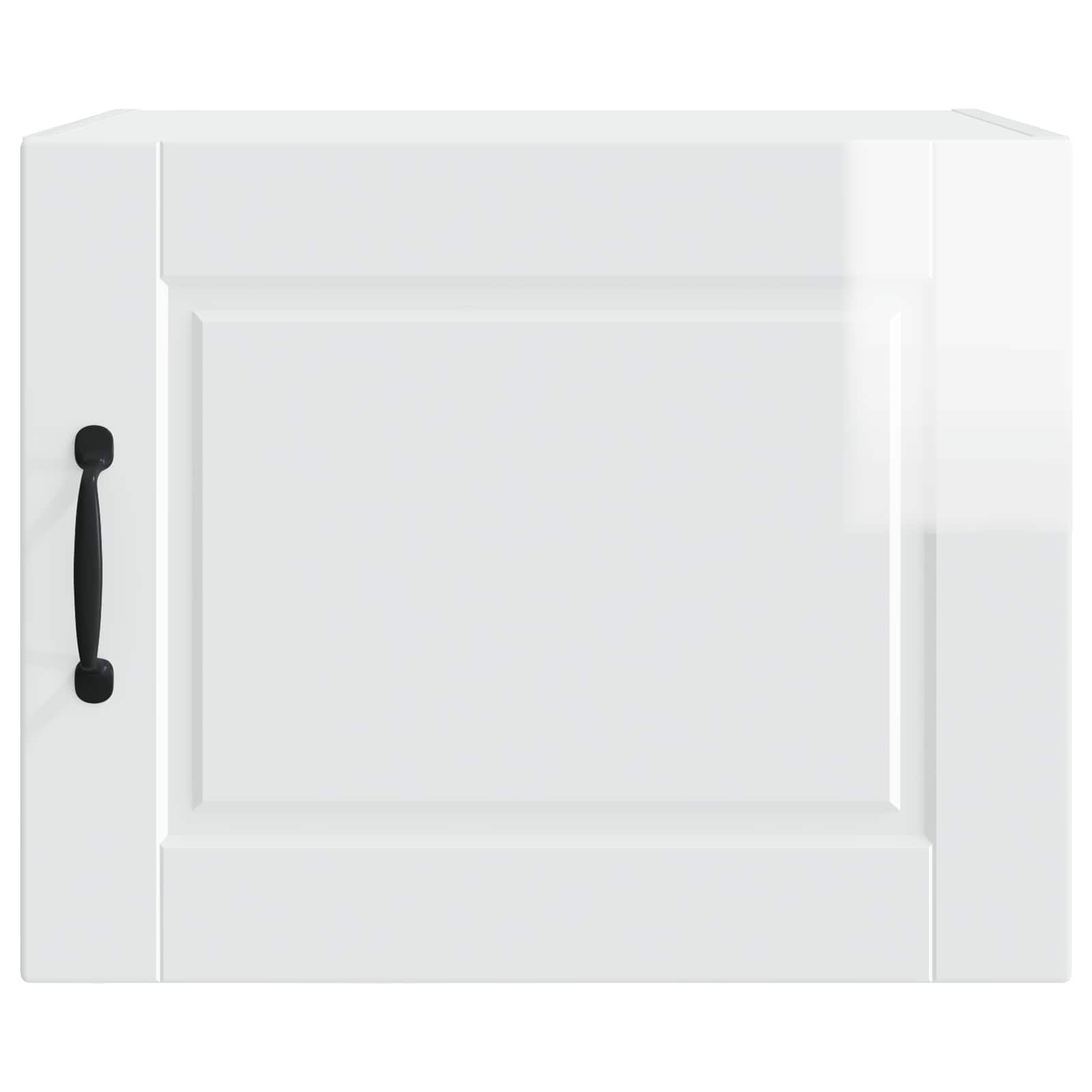 Køkkenskab 2 pcs Høj gloss hvid 50 x 31 x 40 cm Konstrueret træ