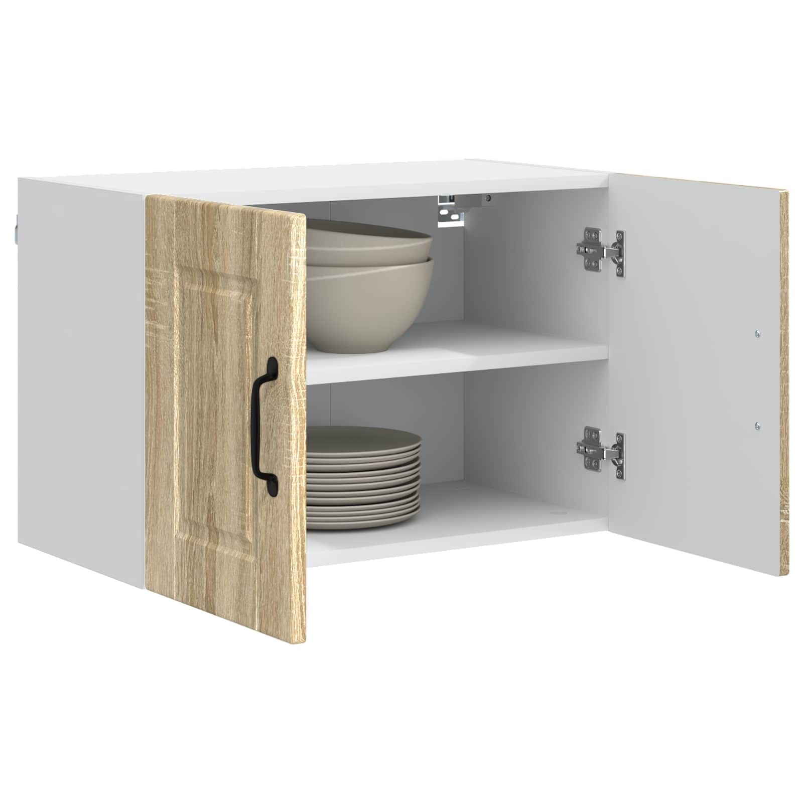Køkkenskab 2 pcs Sonoma eg 60 x 31 x 40 cm Konstrueret træ