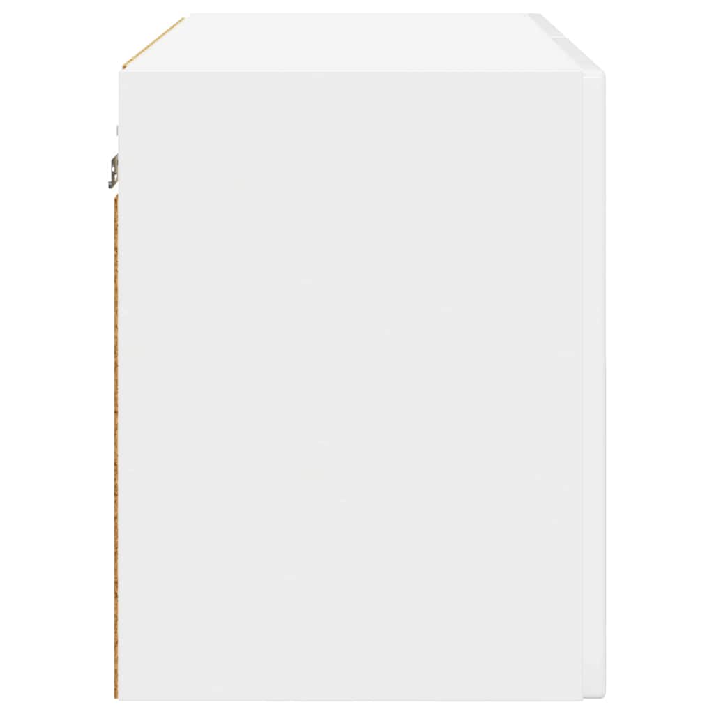 Køkkenskab 2 pcs Høj gloss hvid 60 x 31 x 40 cm Konstrueret træ