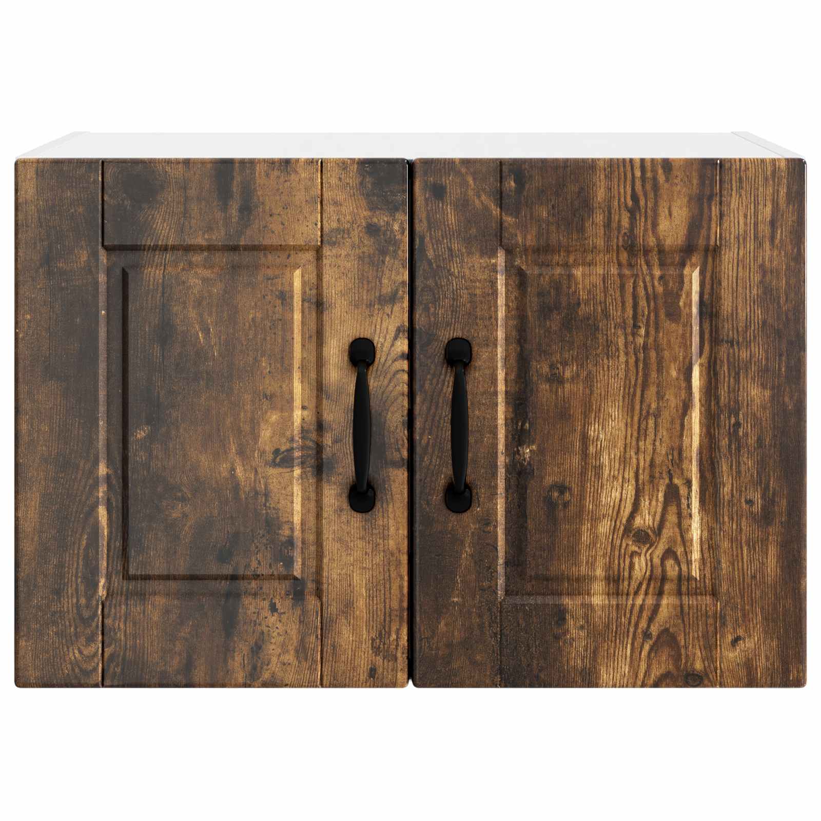 Køkkenskab 2 pcs Røget eg 60 x 31 x 40 cm Konstrueret træ