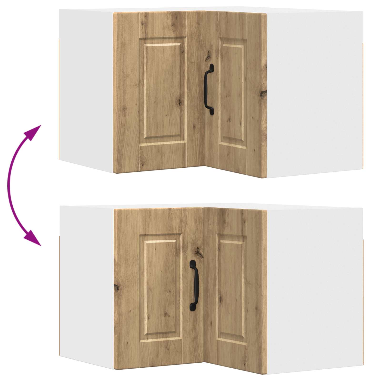 Køkkenskab Artisan Egetræ 57 x 57 x 40 cm Konstrueret træ