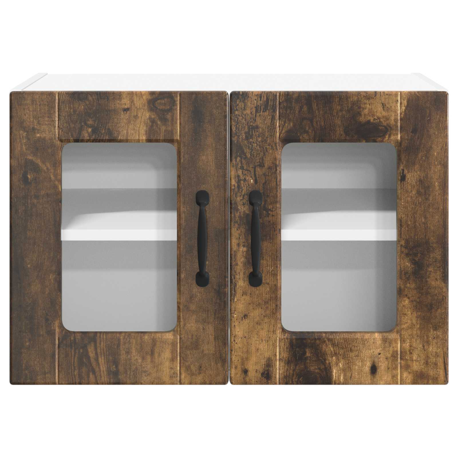 Køkkenskab 2 pcs Røget eg 60 x 31 x 40 cm Konstrueret træ