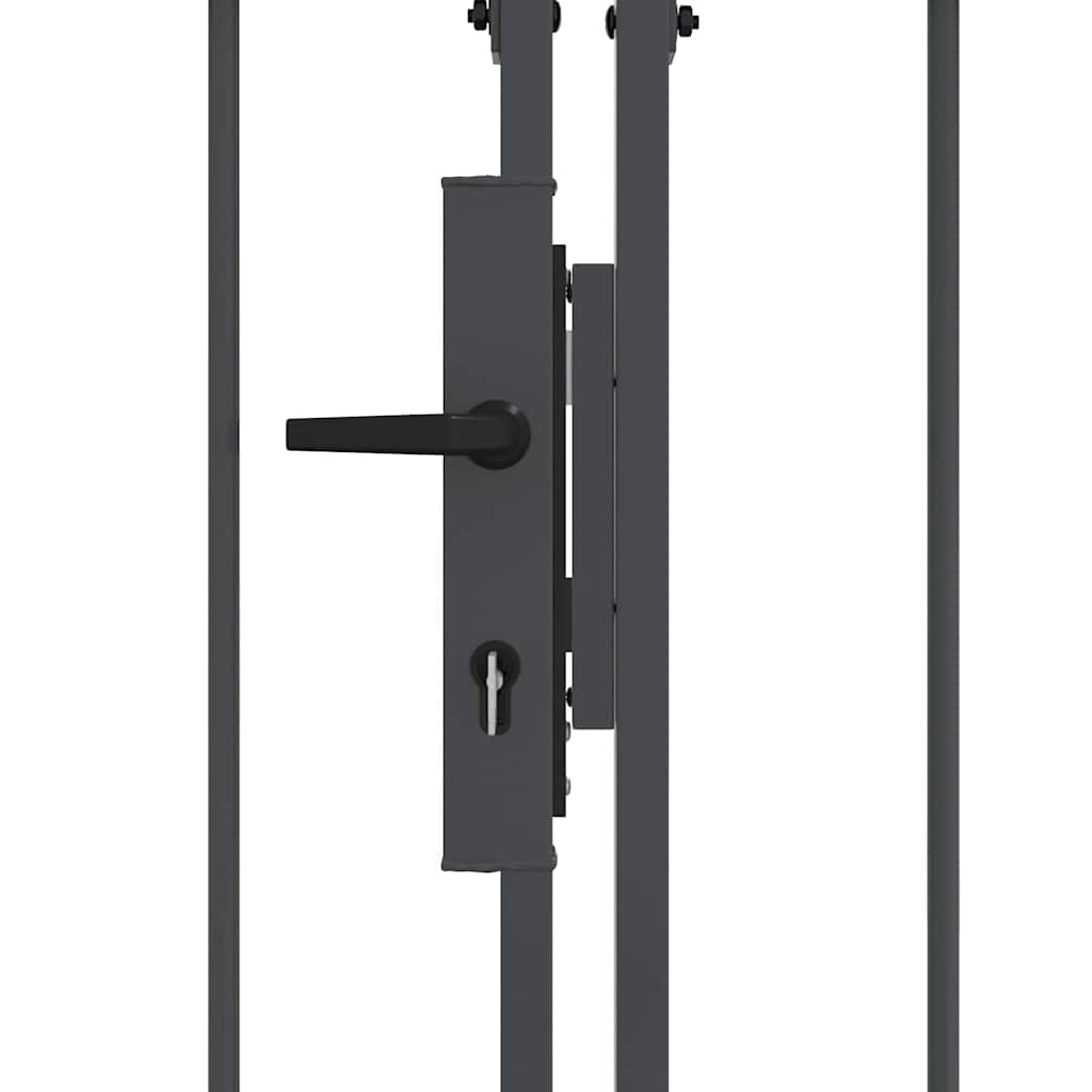 Hegnslåge med buet top Grå 500 x 75 cm Stål