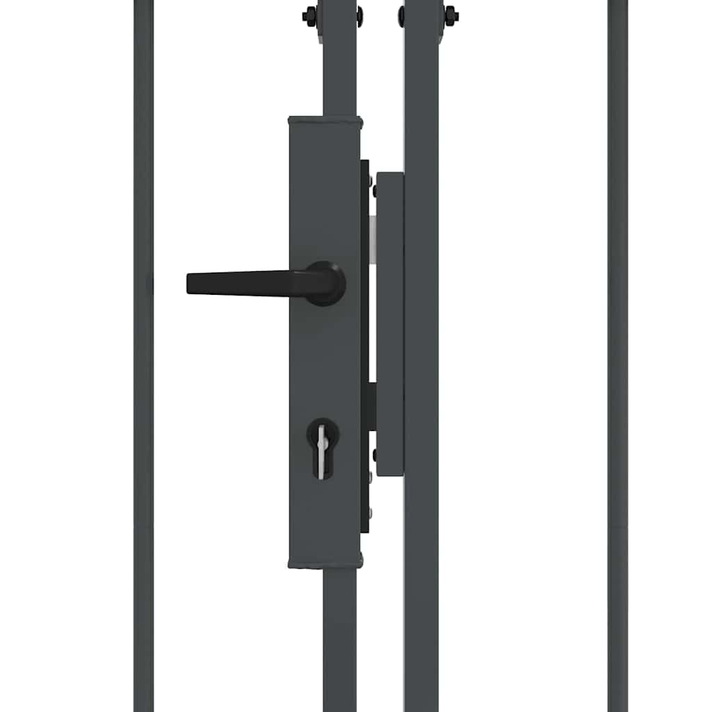Hegnslåge med buet top Grå 500 x 100 cm Stål