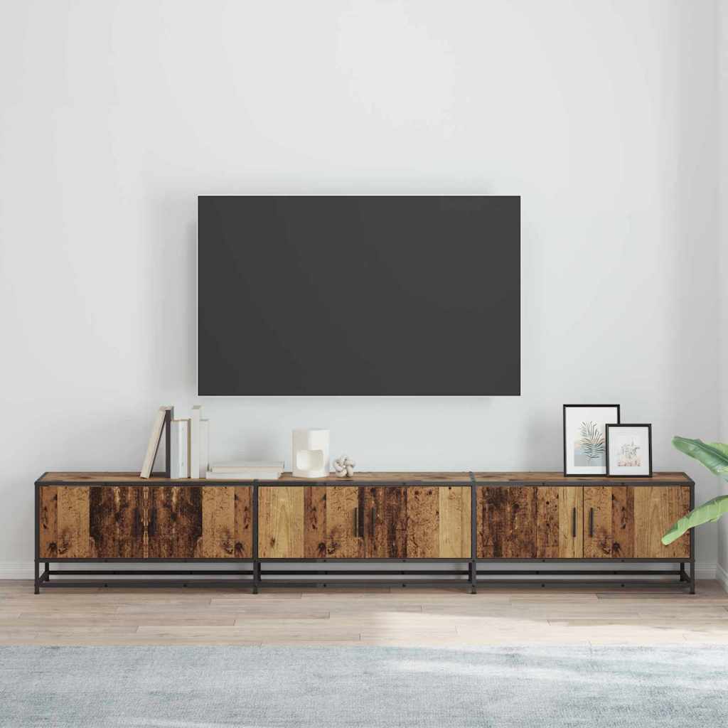 TV-skab Gammelt træ 240 x 35 x 41 cm Konstrueret træ