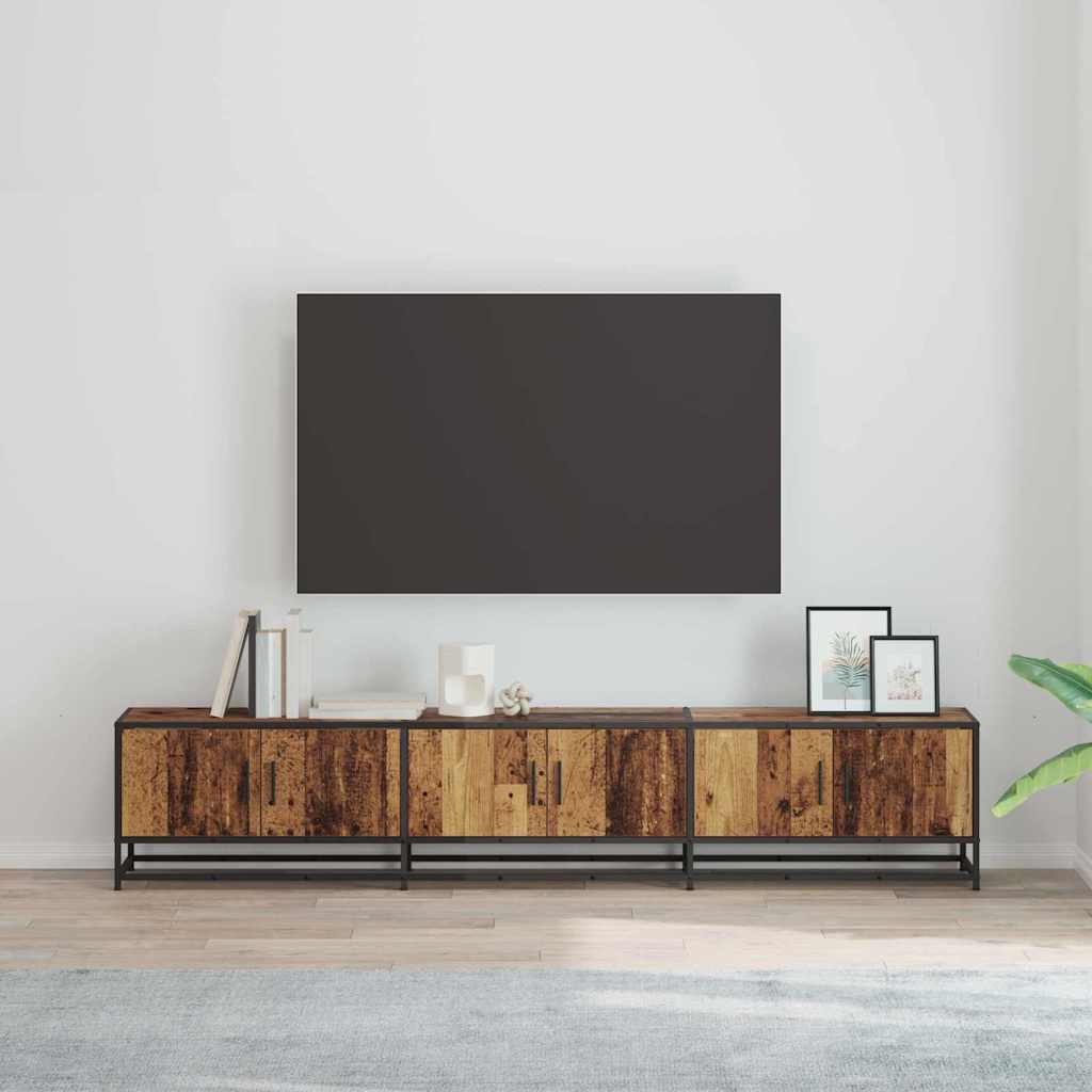 TV-skab Gammelt træ 210 x 35 x 41 cm Konstrueret træ