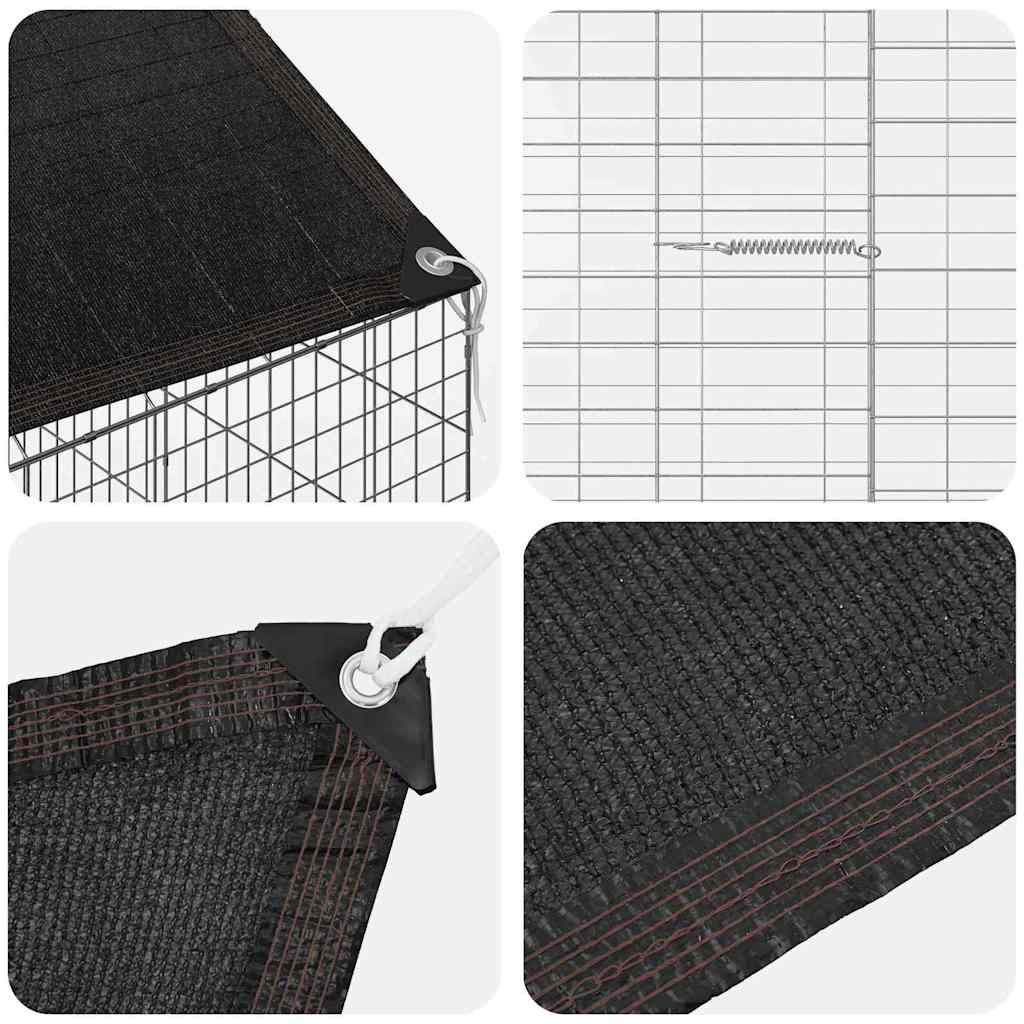 Kanin Bur Sølv 400 x 78 x 78 cm Galvaniseret stål