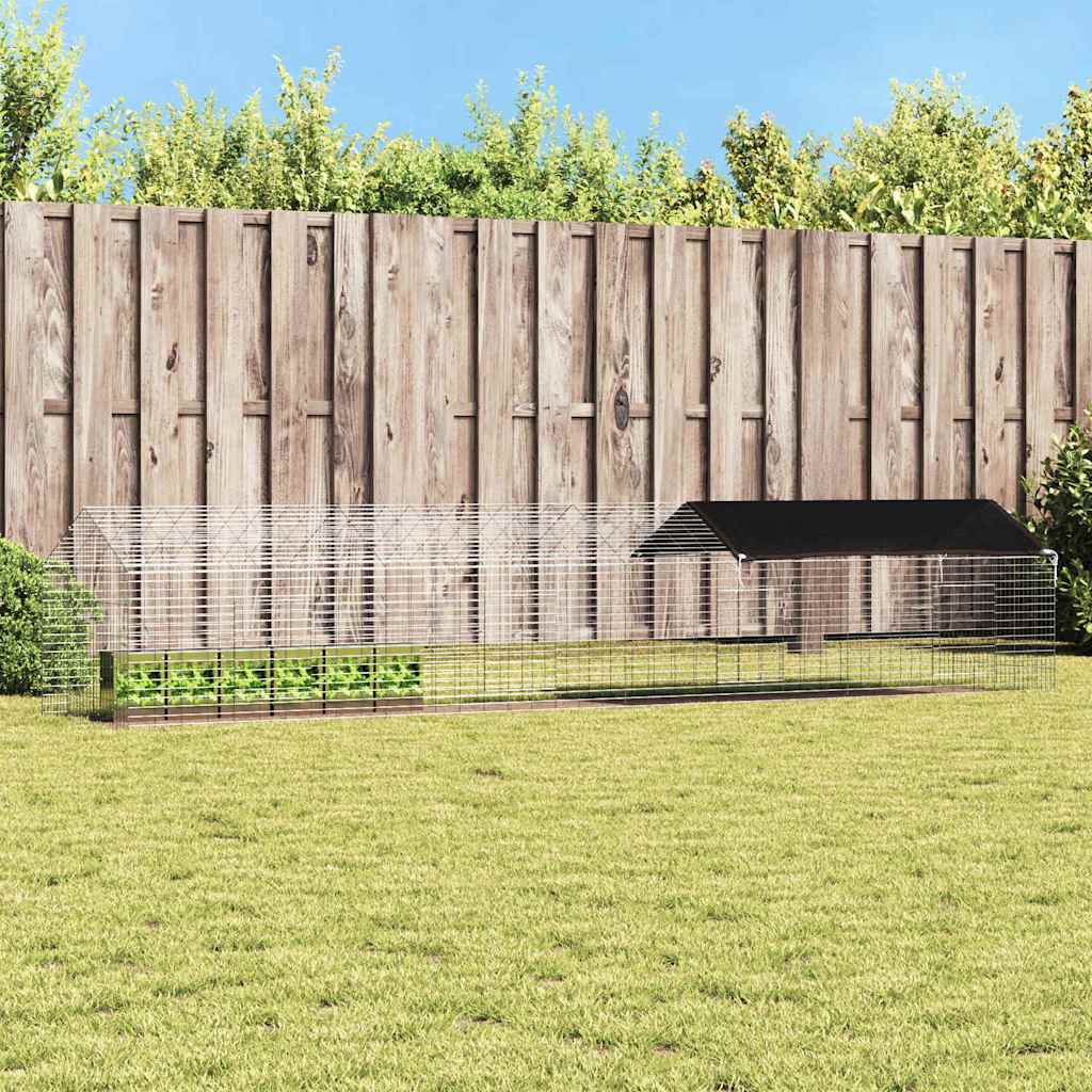 Kanin Bur Sølv 400 x 78 x 78 cm Galvaniseret stål