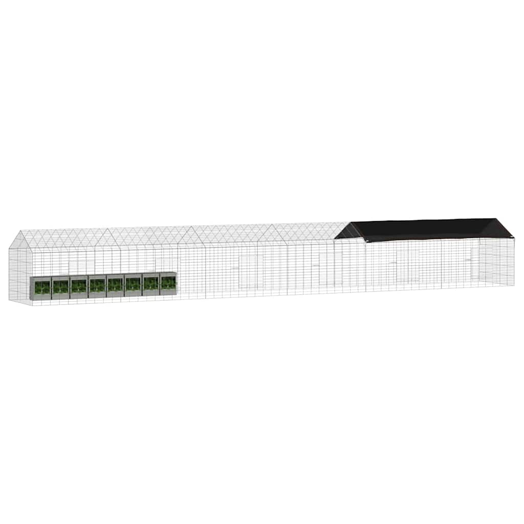 Kanin Bur Sølv 400 x 78 x 78 cm Galvaniseret stål