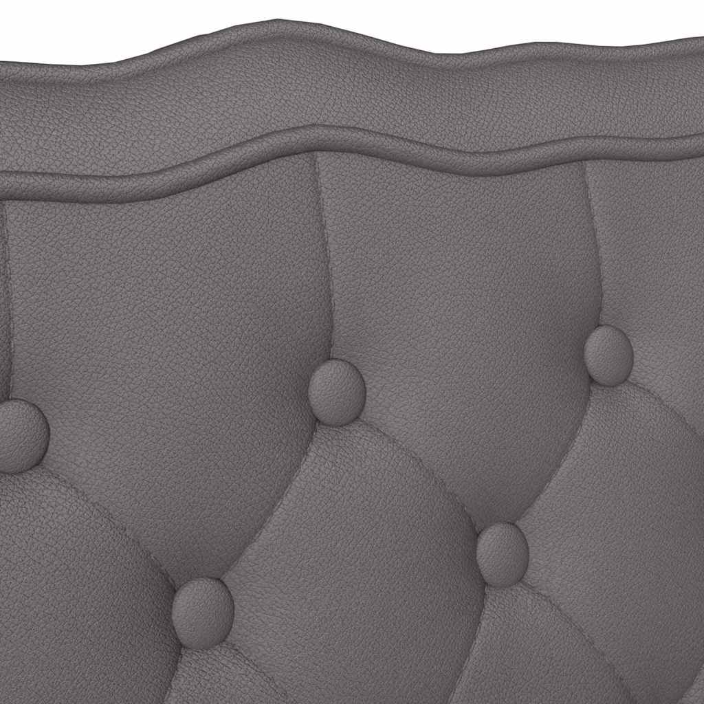 Chesterfield bænk Grå 119.5 x 64.5 x 75 cm Faux læder