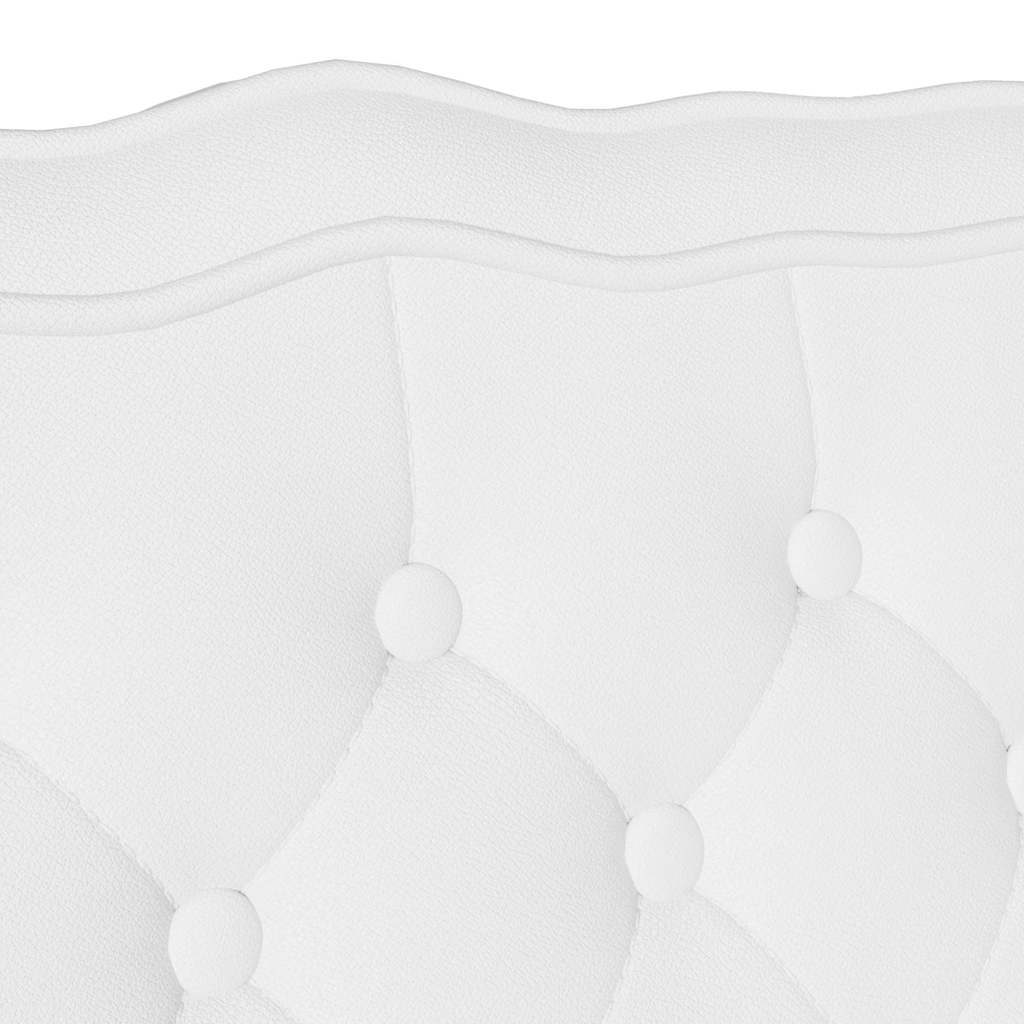 Chesterfield bænk Hvid 119.5 x 64.5 x 75 cm Faux læder