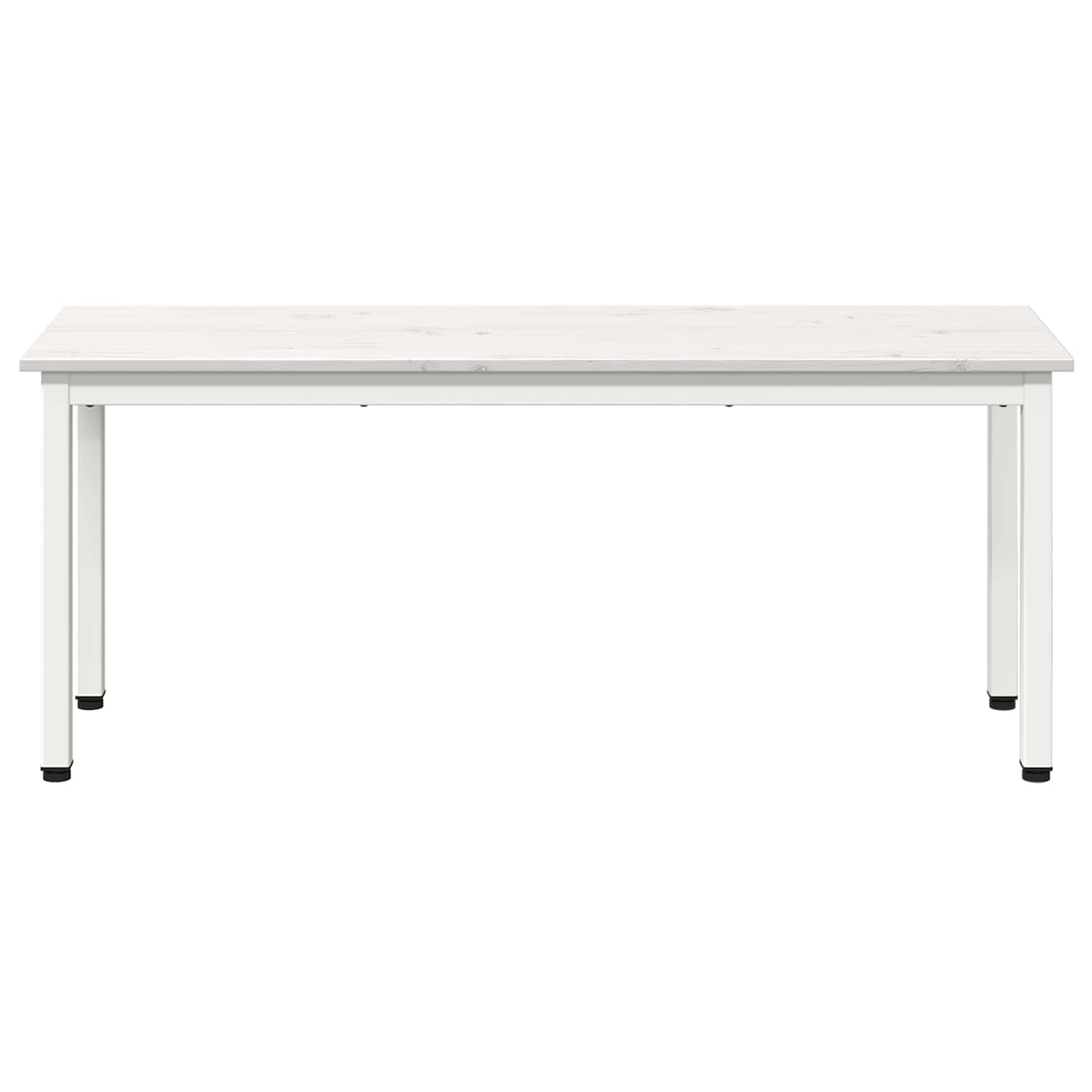 bænk Hvid 110 x 35 x 45 cm Massiv fyrretræ