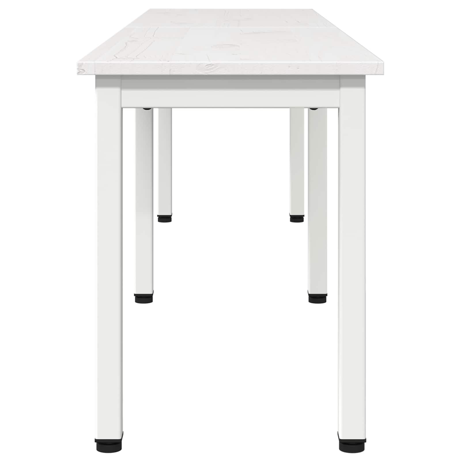 bænk Hvid 160 x 35 x 45 cm Massiv fyrretræ