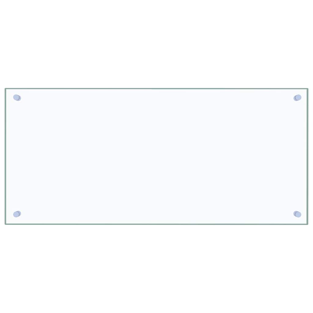Køkken bagvæg 2 pcs Transparent 90 x 40 cm hærdet glas